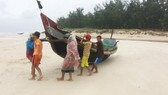 Local fishing vessels are moved to safe place to avoid the bad weather