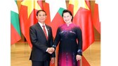 Chairwoman of the National Assembly of Vietnam Nguyen Thi Kim Ngan and President of Myanmar Win Myint (photo:VNA)