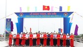 An inauguration ceremony of Tho Tuong Bridge crossing La River. 