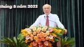 Trưởng Ban Tuyên giáo Thành ủy TPHCM Phan Nguyễn Như Khuê phát biểu tại hội nghị
