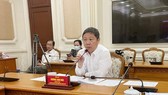 Phó Chủ tịch UBND TPHCM Dương Anh Đức phát biểu tại cuộc họp