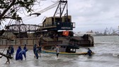 Quảng Ngãi: Sà lan trôi dạt khiến 8 tàu cá đang neo đậu hư hỏng