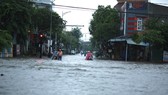 Nhiều tuyến đường tại TP Quảng Ngãi bị ngập do mưa lớn