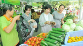 Khai mạc chợ phiên nông sản an toàn thứ 3 tại Công viên Lê Thị Riêng 