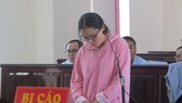Bị cáo Phan Thị Huyền tại phiên tòa
