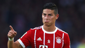 Do dính chấn thương, tân binh James Rodriguez của Bayern Munich sẽ phải vắng mặt từ 2 đến 3 tuần.