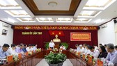 Đồng chí Trần Thanh Mẫn làm việc với Ban Thường vụ Thành ủy Cần Thơ