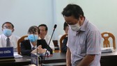 Bị cáo Nguyễn Hữu Hoành, nguyên Phó giám đốc VPĐKĐĐ TP Phan Thiết tại phiên tòa hôm 15-2.