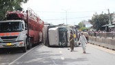 Hiện trường vụ tai nạn.