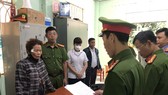 Bị can Thông Thị Định bị bắt tạm gian để điều tra về hành vi "Lừa đảo chiếm đoạt tài sản". Ảnh: CQĐT