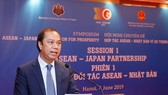 Vietnamese Deputy Foreign Minister Nguyen Quoc Dung speaks at the symposium themed “ASEAN-Japan Cooperation for Prosperity” in Hanoi on June 4 (Photo: VNA)