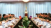 At the Vietnam-Laos defence policy exchange (Photo: VNA)