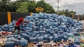 A plastic waste dumping site in Palu, Central Sulawesi province of Indonesia, on July 18, 2019 (Photo: AFP/VNA)