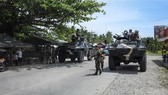 Philippine security forces patrol in Maguindanao, Mindanao island. (Photo: AFP/VNA)