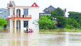 Nước ngập tại xã Thiệu Dương (TP Thanh Hóa, tỉnh Thanh Hóa). Ảnh: DUY CƯỜNG