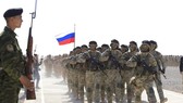 Các đơn vị đặc nhiệm của Nga và Kazakhstan tham gia cuộc tập trận Tương tác 2021 của các nước thành viên CSTO, diễn ra mới đây tại Tajikistan. Ảnh: TTXVN
