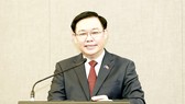 Chủ tịch Quốc hội Vương Đình Huệ phát biểu  tại Diễn đàn Hợp tác kinh tế Việt Nam - New Zealand. Ảnh: TTXVN
