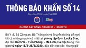 Bộ Y tế khẩn cấp tìm người tới phòng tập Gym Lucky Star ở Mê Linh, Hà Nội