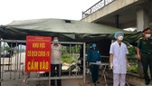 Một chốt kiểm soát dịch Covid-19 trên địa bàn huyện Thuận Thành, Bắc Ninh