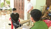 Công an đấu tranh với đối tượng Thái Khắc Tú. 