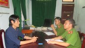 Công an tiến hành lấy lời khai đối tượng Nguyễn Văn Bảo