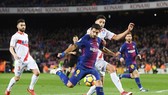 Suarez ghi bàn giúp Barca có 3 điểm.Ảnh: Getty Images
