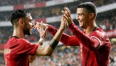 Ronaldo không ghi bàn, nhưng Bồ Đào Nha vẫn thắng.Ảnh Getty Images