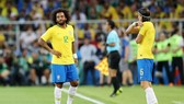 Marcelo thất vọng khi phải nhường chỗ cho Filipe Luis. Ảnh: Getty Images  