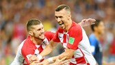 Ivan Perisic (phải) và Ante Rebic có một kỳ World Cup đầy ấn tượng. Ảnh: Getty Images