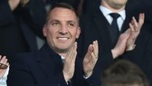 Brendan Rodgers được chào đón khi dự khán trận đấu của Leicester đêm qua. Ảnh: Getty Images