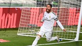 Sergio Ramos một lần nữa là người hùng trong chiến thắng nhọc nhằn trước Getafe. Ảnh: Getty Images