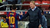 HLV Ronald Koeman thừa nhận lời khen của Lionel Messi khiến ông phấn chấn.