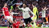 Mohamed Salah vừa lập hat-trick nhấn chìm Man.United. Ảnh: Getty Images