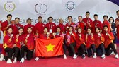 Đội karate Việt Nam tại giải vô địch Đông Nam Á 2022. Ảnh: TÙNG LÊ
