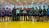 Giám đốc Sở VH-TT Hà Nội gặp mặt đội tuyển bóng bàn Việt Nam. Ảnh: MAI HOA