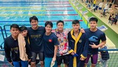 Đội tuyển bơi Việt Nam tập huấn và về nước vào ngày 23-4 tới đây. Ảnh: HOÀNG QUÝ 