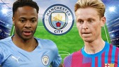 Frenkie De Jong đến Man.City và Raheem Sterling (trái) sẽ ngược hướng đến Barca?