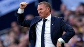 HLV Brendan Rodgers và phản ứng chán chường sau nỗ lực bất thành. Ảnh: Getty Images