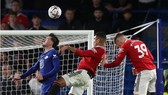Casemiro có pha đánh đầu muộn giúp Man.United cứu vãn trận hòa. Ảnh: Getty Images