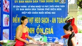 Một điểm bán thịt heo bình ổn giá ở TP Biên Hòa (Đồng Nai)
