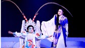 Các nghệ sĩ trẻ của Nhà hát Nghệ thuật hát bội TPHCM  trong vở Đào Tam Xuân đề cờ