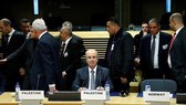 Thủ tướng Palestine Rami Hamdallah tại cuộc họp Nhóm hỗ trợ quốc tế tại Brussels. Ảnh: REUTERS