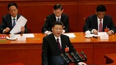 Chủ tịch Trung Quốc Tập Cận Bình phát biểu trước quốc hội ngày 20-3. Ảnh: REUTERS