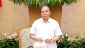 Thủ tướng Nguyễn Xuân Phúc chủ trì phiên họp Chính phủ thường kỳ tháng 6. Ảnh: VGP
