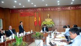 Ông Đỗ Quang Hiển, Chủ tịch HĐQT kiêm Tổng Giám đốc Tập đoàn T&T Group phát biểu tại buổi làm việc