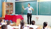 Một tiết học tiếng Anh với giáo viên nước ngoài tại Trường Tiểu học An Hội