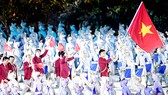 VĐV đấu kiếm Vũ Thành An sẽ cầm cờ cho đoàn thể thao Việt Nam tại lễ khai mạc SEA Games 31. Ảnh: P.NGUYỄN