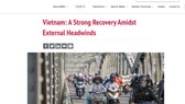 Nhận định nền kinh tế Việt Nam hồi phục mạnh mẽ được đăng trên trang web của Amro