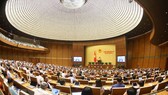 Thảo luận về tình hình kinh tế - xã hội tại phiên họp toàn thể kỳ họp thứ 3 Quốc hội. Ảnh: TTXVN:
