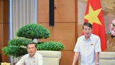 Phó Chủ tịch Quốc hội Nguyễn Đức Hải – Trưởng Đoàn giám sát chủ trì phiên họp. Ảnh: QUOCHOI.VN